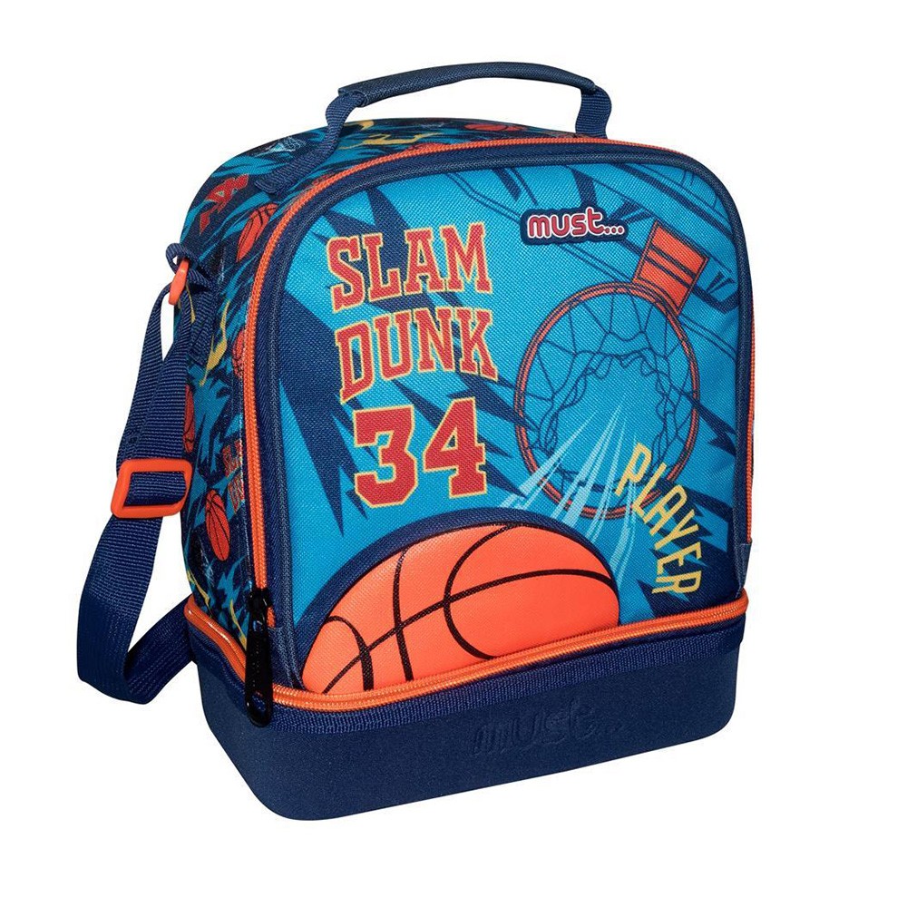 Ισοθερμική Τσάντα Φαγητού 24x12x20 Basketball Slam Dunk, Must